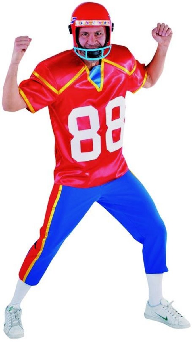 Rugby & American Football Kostuum | American Football Wide Receiver | Man | Large | Carnaval kostuum | Verkleedkleding